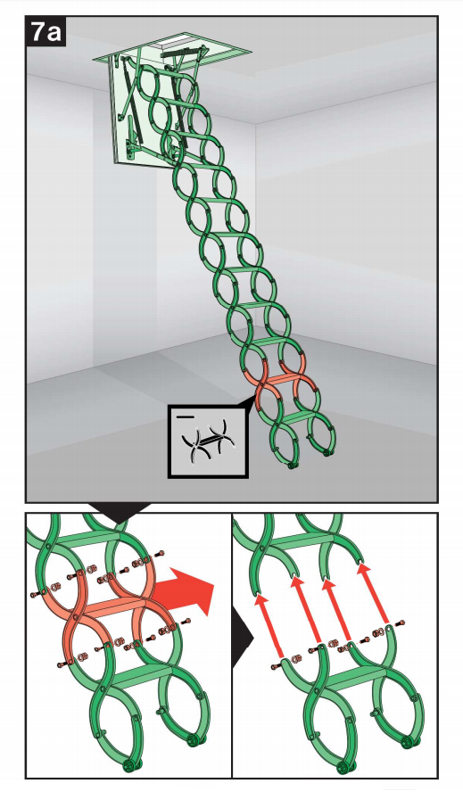 Металлическая огнестойкая лестница LSF 50х70x280-300 FAKRO Металлическая огнестойкая лестница LSF 50х70x280-300 FAKRO