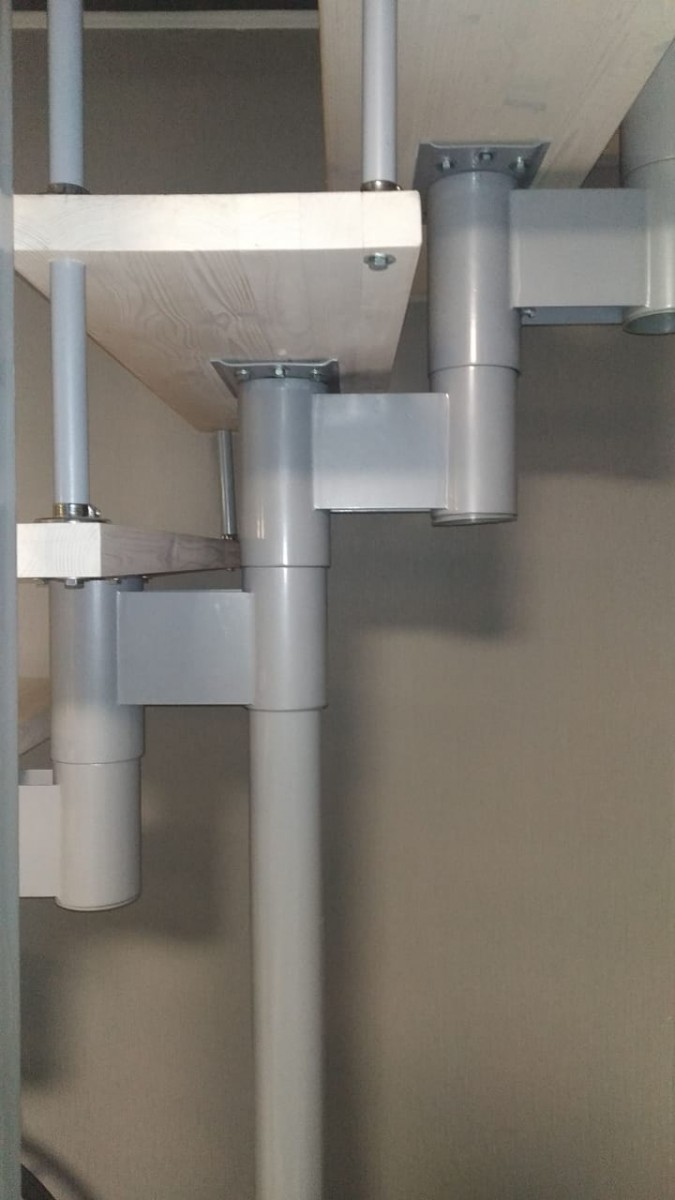 Модульная лестница высота 3150 мм (прямой марш) высота ступени 225 мм Модульная лестница высота 3150 мм (прямой марш) высота ступени 225 мм