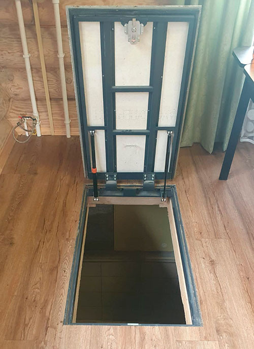 Напольный люк с амортизаторами 1000 (петли)*700 БОНД (Ключ/ручка) Напольный люк с амортизаторами 1000 (петли)*700 БОНД (Ключ/ручка)