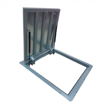 Напольный люк с амортизаторами 1000*1000 КОНТУР-СТАНДАРТ (Винт/ручка)