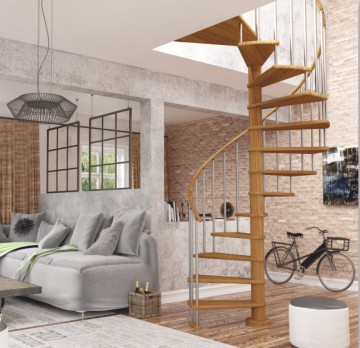 Винтовая лестница Spiral Color диаметр 120 см, бук