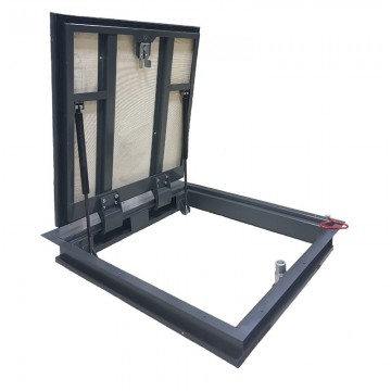 Напольный люк с амортизаторами 800 (петли)*700 БОНД (Ключ/ручка)