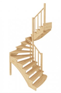 Лестница из сосны К-103м Правая Лестница из сосны К-103м Правая