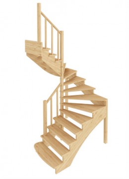 Лестница из сосны К-103м Левая Лестница из сосны К-103м Левая