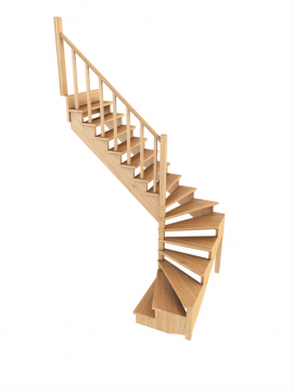 Лестница из сосны К-003м (вариант №5) Левая 