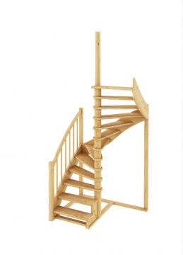 Лестница из сосны К-005м (вариант №1) Правая 