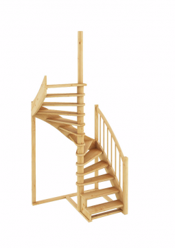 Лестница из сосны К-005м (вариант №1) Левая 