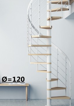 Винтовая лестница Montreal Style, диаметр 120 см, белый Винтовая лестница Montreal Style, диаметр 120 см, белый