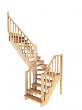 Лестница из сосны К-032м Левая Лестница из сосны К-032м Левая