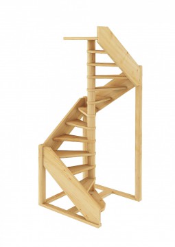 Лестница из сосны ЛC-1.2хм Правая 