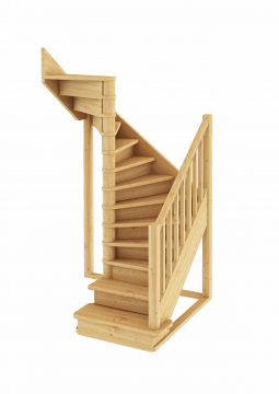 Лестница из сосны ЛС-05м Левая 