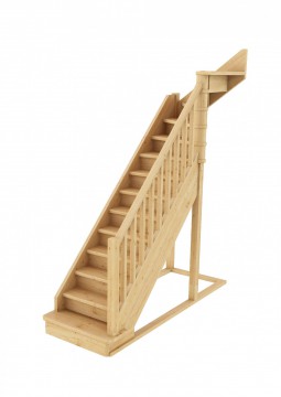 Лестница из сосны ЛС-215м Правая NEW